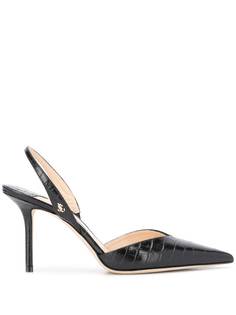 Jimmy Choo туфли Thandi 85 с тиснением под кожу крокодила
