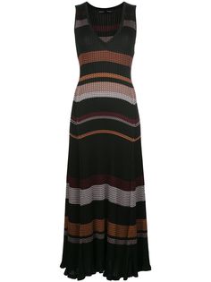 Proenza Schouler трикотажное платье с узором зигзаг