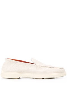 Santoni лоферы на плоской подошве