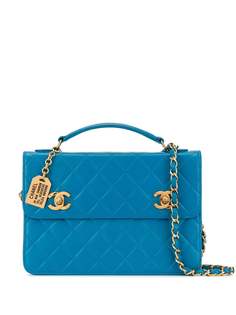Chanel Pre-Owned стеганая сумка на плечо 1990-х годов с логотипом СС