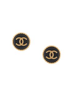 Chanel Pre-Owned серьги 1996-го года с логотипом CC