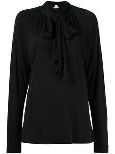 Hermès блузка с бантом