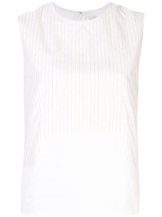 Hermès топ без рукавов в полоску