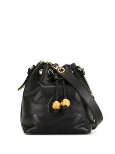 Chanel Pre-Owned сумка на плечо Jumbo 1992-го года с логотипом CC и кулиской