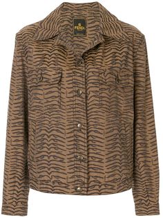 Fendi Pre-Owned жакет с зебровым узором