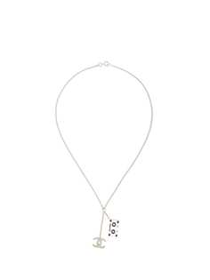 Chanel Pre-Owned колье с логотипом CC и цепочками