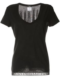 Chanel Pre-Owned футболка с логотипом