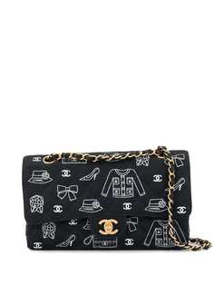 Chanel Pre-Owned стеганая сумка на плечо Icon с цепочкой