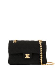 Chanel Pre-Owned сумка на плечо с двойным откидным клапаном и логотипом CC