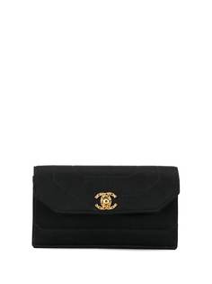 Chanel Pre-Owned стеганый клатч 1992-го года с логотипом CC
