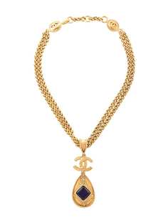 Chanel Pre-Owned колье с кулоном и логотипом СС