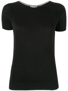 Chanel Pre-Owned топ с короткими рукавами и логотипом CC