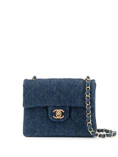 Chanel Pre-Owned джинсовая сумка на плечо с цепочкой