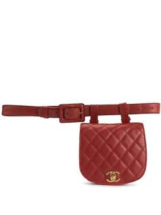 Chanel Pre-Owned стеганая поясная сумка 1990-х годов с логотипом CC