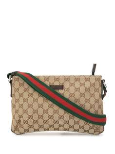 Gucci Pre-Owned сумка на плечо Shelly Line с узором GG Supreme