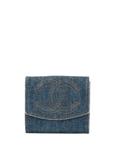 Chanel Pre-Owned кошелек в два сложения с логотипом