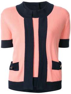 Chanel Pre-Owned кардиган на пуговицах с логотипом CC