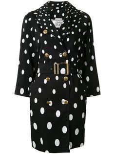 Versace Pre-Owned тренч в горох
