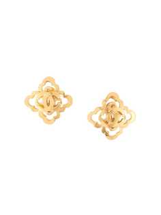 Chanel Pre-Owned серьги с логотипом CC