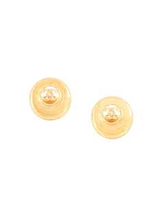Chanel Pre-Owned серьги с логотипом CC