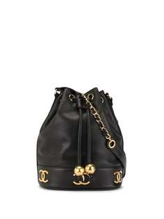Chanel Pre-Owned сумка на плечо с кулиской и логотипом CC