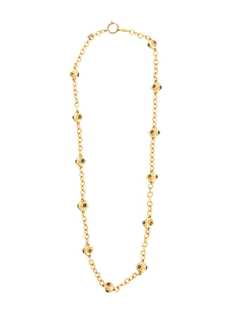 Chanel Pre-Owned длинное колье со сферами и камнями