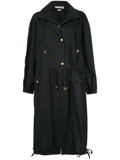 Sonia Rykiel Pre-Owned пальто миди с капюшоном на шнурке