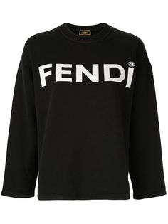 Fendi Pre-Owned топ с длинными рукавами
