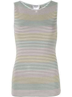 Chanel Pre-Owned топ в полоску без рукавов
