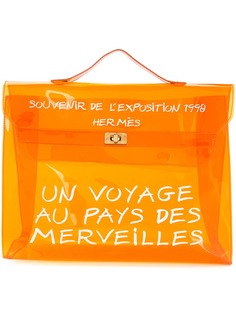 Hermès сумка прозрачная с принтом