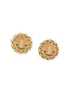 Chanel Pre-Owned серьги-клипсы с логотипом