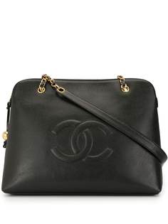 Chanel Pre-Owned сумка-тоут с ремнем-цепочкой и логотипом CC