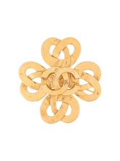 Chanel Pre-Owned брошь Spring 1997-го года с логотипом CC