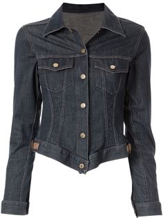 Gucci Pre-Owned джинсовая куртка на пуговицах с логотипом
