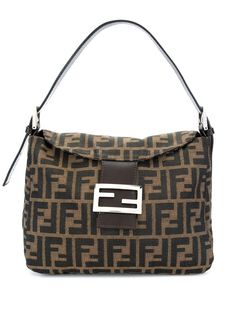 Fendi Pre-Owned сумка на плечо с узором Zucca