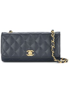 Chanel Pre-Owned стеганая сумка на плечо