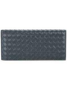 Bottega Veneta Pre-Owned плетенный удлиненный кошелек