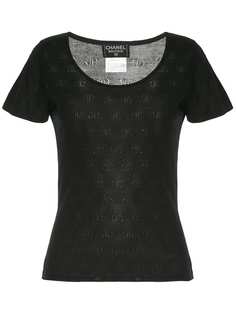 Chanel Pre-Owned топ CC с короткими рукавами