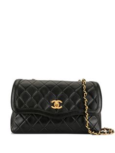 Chanel Pre-Owned стеганая сумка на плечо с цепочкой