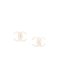 Chanel Pre-Owned серьги с логотипом CC