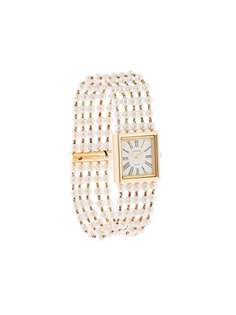 Chanel Pre-Owned наручные часы Mademoiselle с браслетом из бусин