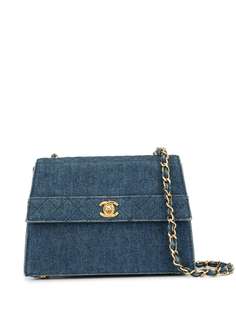 Chanel Pre-Owned стеганая сумка на плечо 1990-х годов с цепочкой