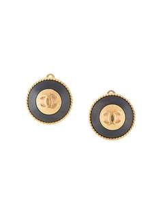 Chanel Pre-Owned серьги с логотипом CC
