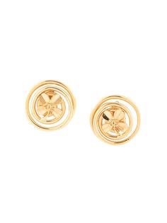 Chanel Pre-Owned серьги-пуговицы с логотипом CC