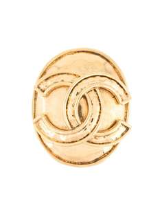 Chanel Pre-Owned брошь 1994-го года с логотипом CC