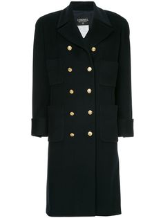 Chanel Pre-Owned двубортное пальто
