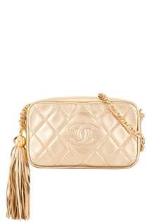 Chanel Pre-Owned стеганая сумка на плечо
