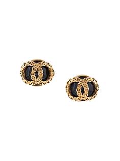 Chanel Pre-Owned серьги-клипсы 1994-го года с логотипом CC