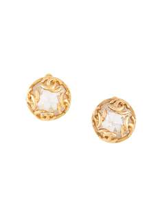 Chanel Pre-Owned серьги с горным хрусталем