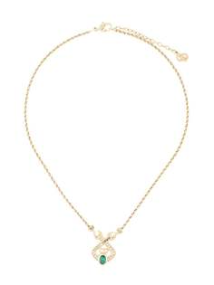 Christian Dior колье с подвеской-логотипом